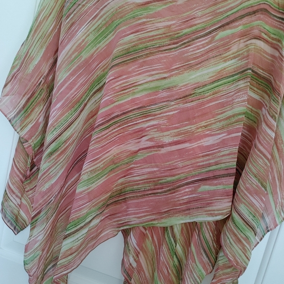 Lexicon Silk Flowy Shall ~ Size OS (LP) - Picture 2 of 8